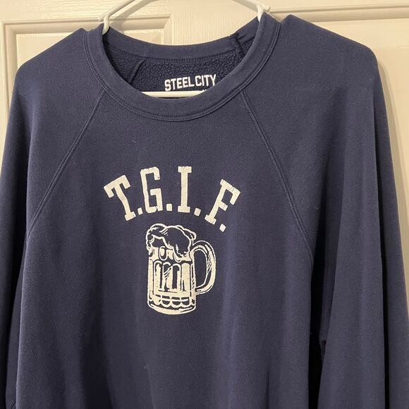 Steel City TGIF Oversized Crewneck Sweatshirt - Picture 4 of 8